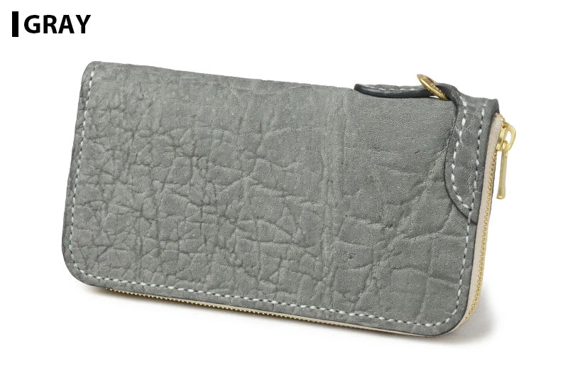 サムライクラフト ラウンドファスナー ロングウォレット タイプ1 エレファントレザー ウォレットチェーン対応