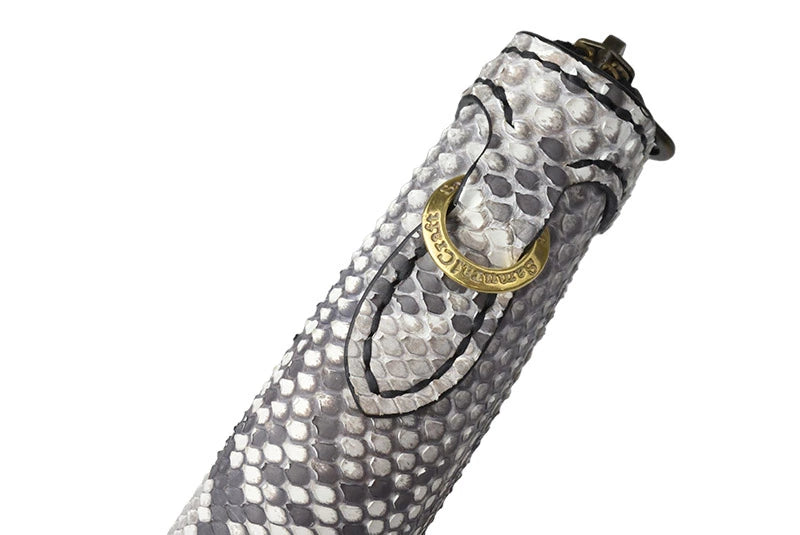 サムライクラフト ラウンドファスナー ロングウォレット タイプ1 ダイヤモンドパイソン マット仕上げ  ウォレットチェーン対応