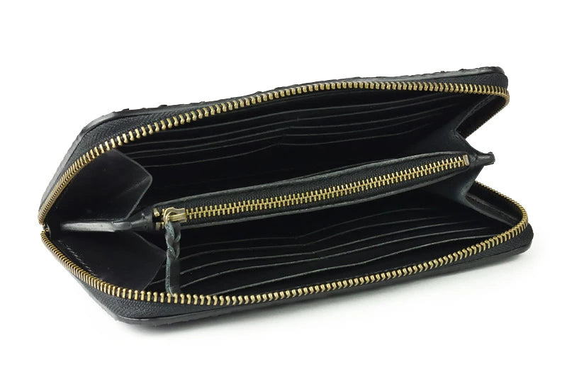 サムライクラフト ラウンドファスナー タイプ1 マットパイソン ブラック 補強なし