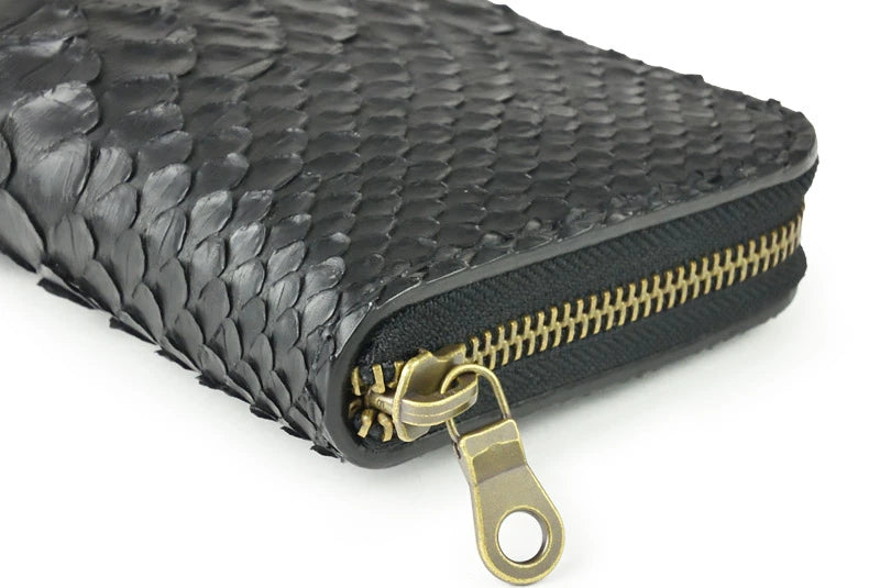 サムライクラフト ラウンドファスナー タイプ1 マットパイソン ブラック 補強なし