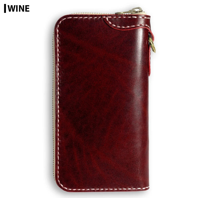 サムライクラフト ラウンドファスナー ロングウォレット タイプ1 ルガトショルダー ウォレットチェーン対応