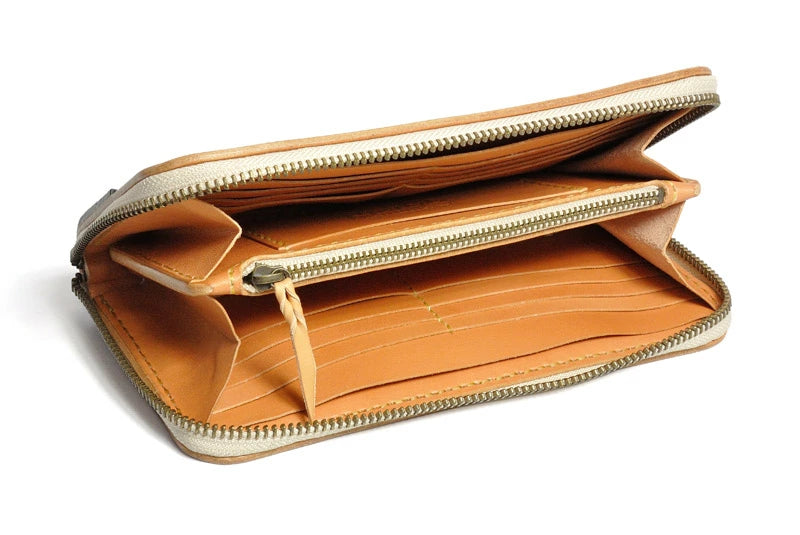 サムライクラフト ラウンドファスナー ロングウォレット タイプ1 シェリダンスタイルカービング  ワニ革 ウォレットチェーン対応