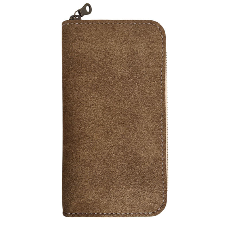 サムライクラフト ラウンドファスナーロングウォレット タイプ1 スエード