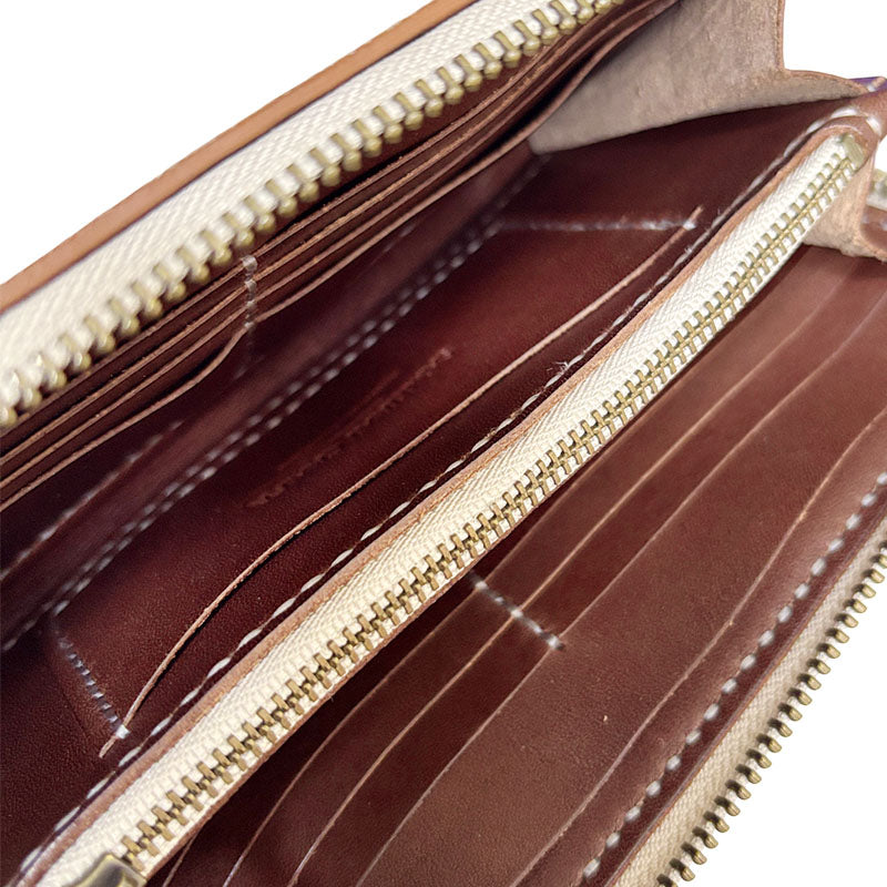 サムライクラフト ラウンドファスナーロングウォレット タイプ1 スエード