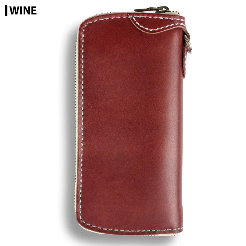 サムライクラフト ラウンドファスナー タイプ2 サドルベーシック オイルレザー ウォレットチェーン対応