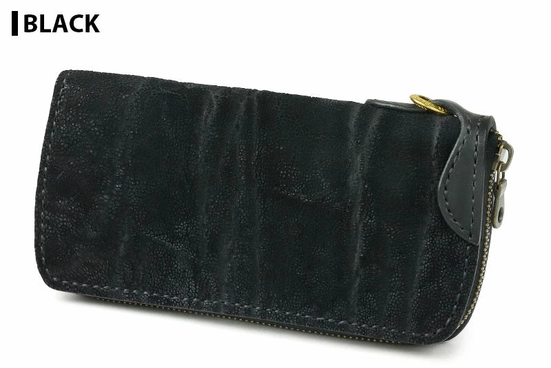 サムライクラフト ラウンドファスナー タイプ2 エレファントレザー ウォレットチェーン対応