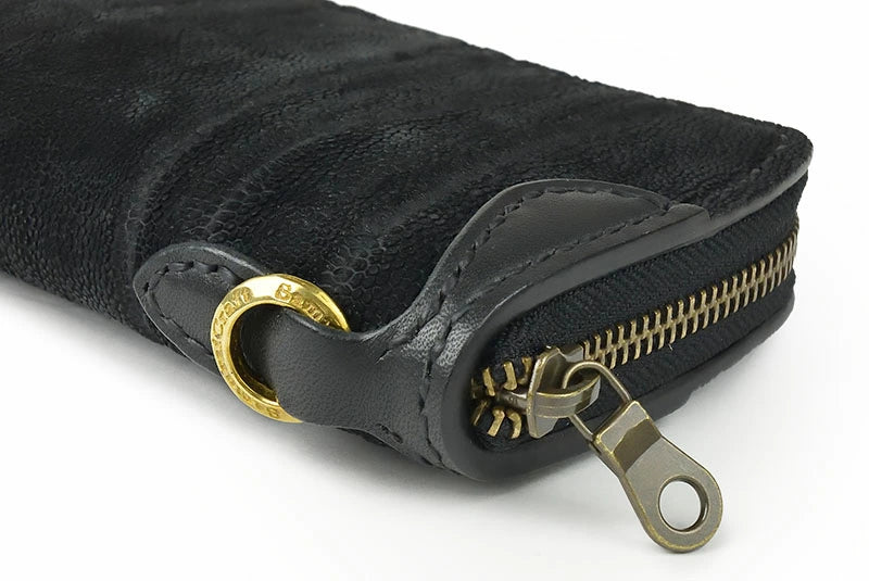 サムライクラフト ラウンドファスナー タイプ2 エレファントレザー ウォレットチェーン対応