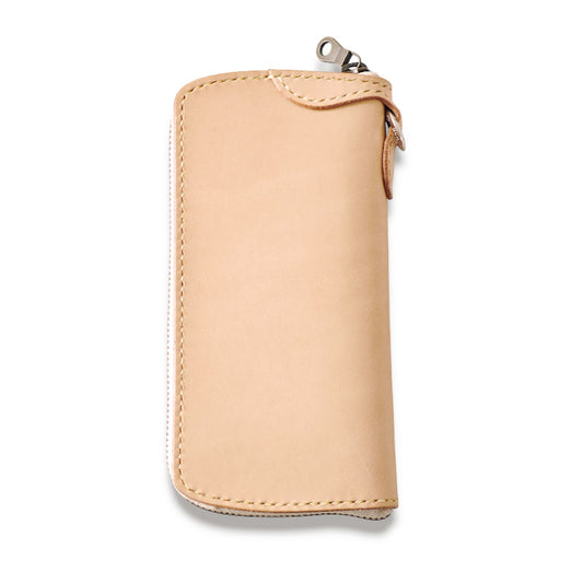 サムライクラフト ラウンドファスナー ロングウォレット タイプ2 サドルレザー ナチュラル