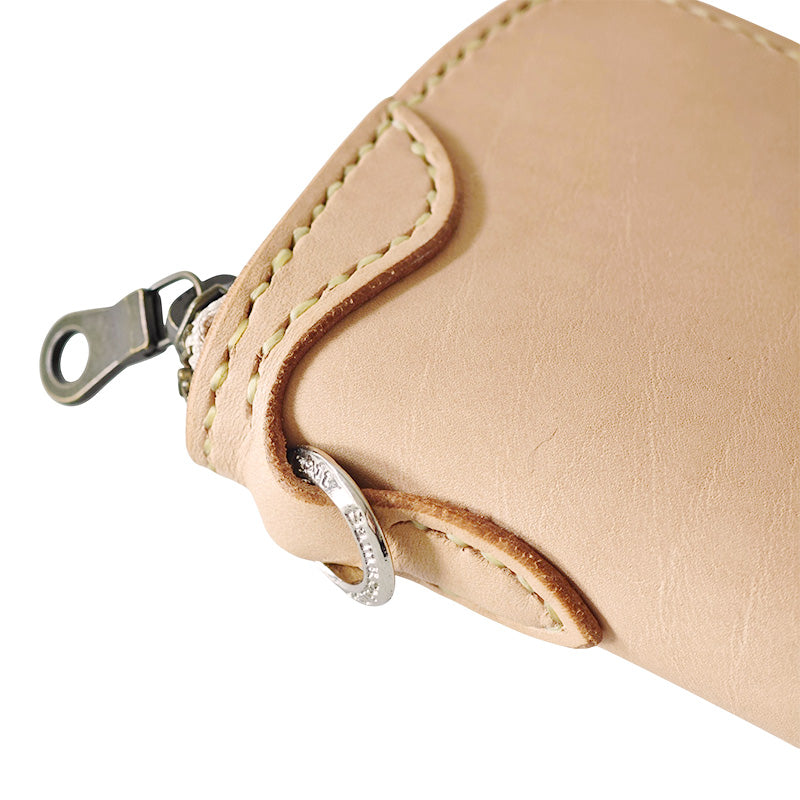 サムライクラフト ラウンドファスナー ロングウォレット タイプ2 サドルレザー ナチュラル