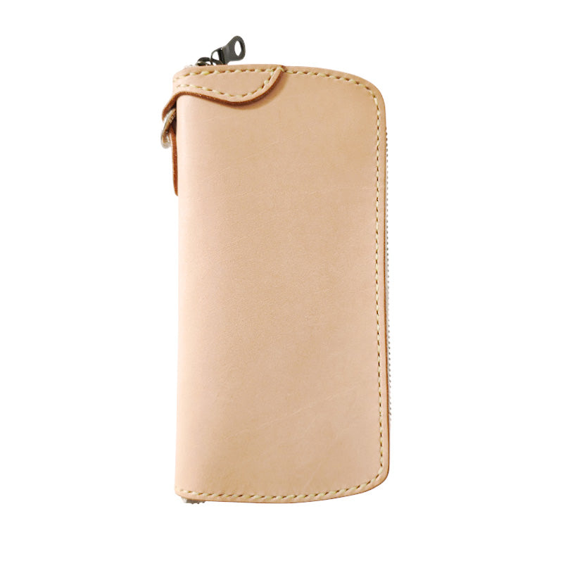 サムライクラフト ラウンドファスナー ロングウォレット タイプ2 サドルレザー ナチュラル