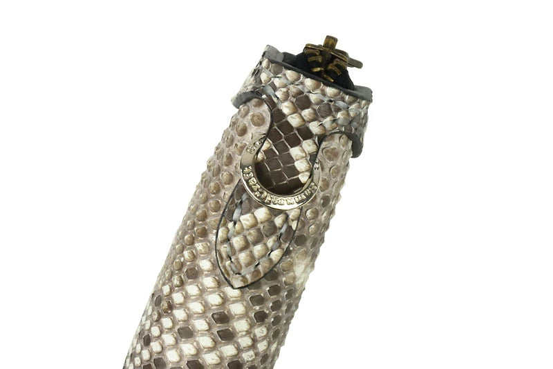 サムライクラフト ラウンドファスナー タイプ2 パイソン マット加工 ウォレットチェーン対応