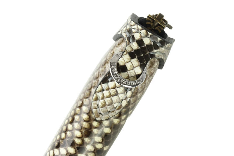 サムライクラフト ラウンドファスナー タイプ2 ダイヤモンドパイソン サドルレザー オイルレザー ウォレットチェーン対応