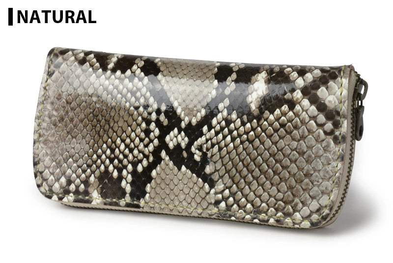 サムライクラフト ラウンドファスナー タイプ2 ダイヤモンドパイソン サドルレザー オイルレザー