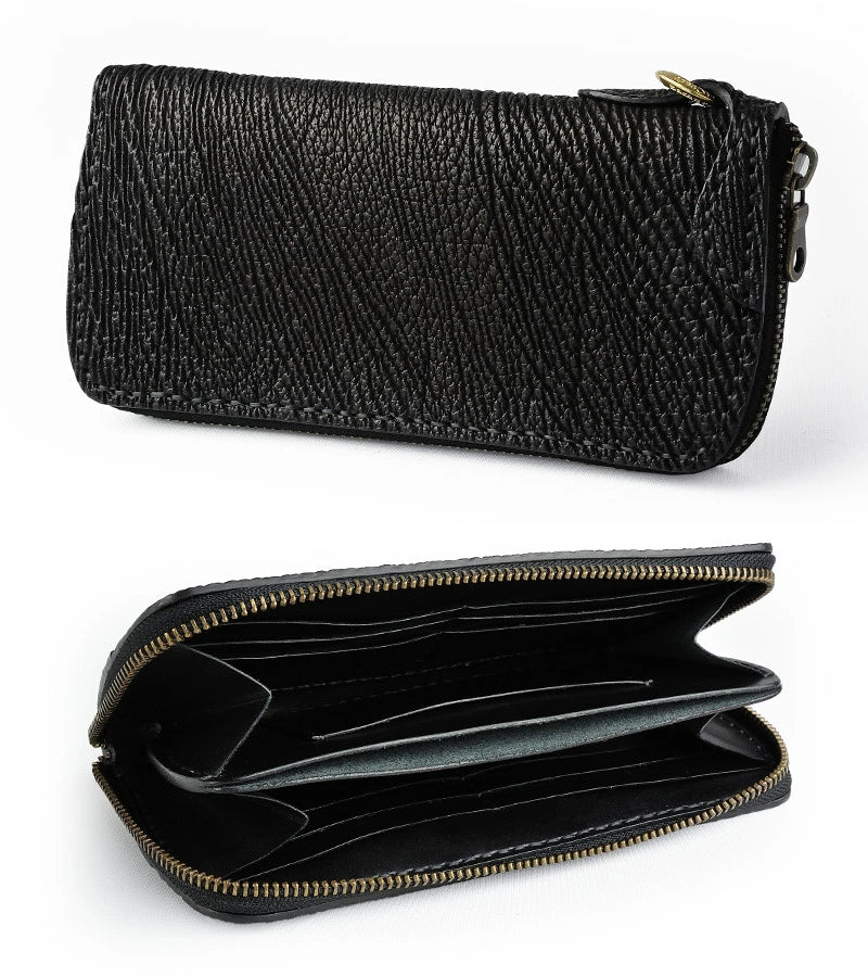 サムライクラフト ラウンドファスナー タイプ2 シャークスキン ウォレットチェーン対応