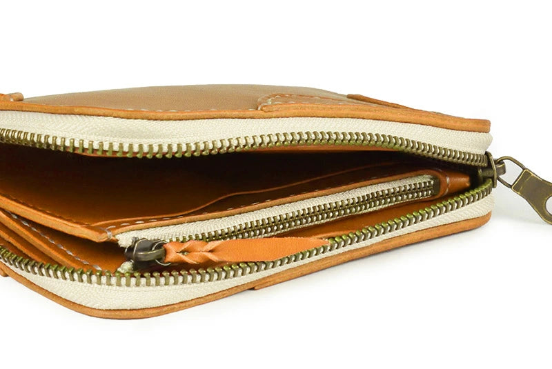 サムライクラフト ラウンドファスナー タイプ3 オイルレザー サドルレザー オーバーレイ ウォレットチェーン対応