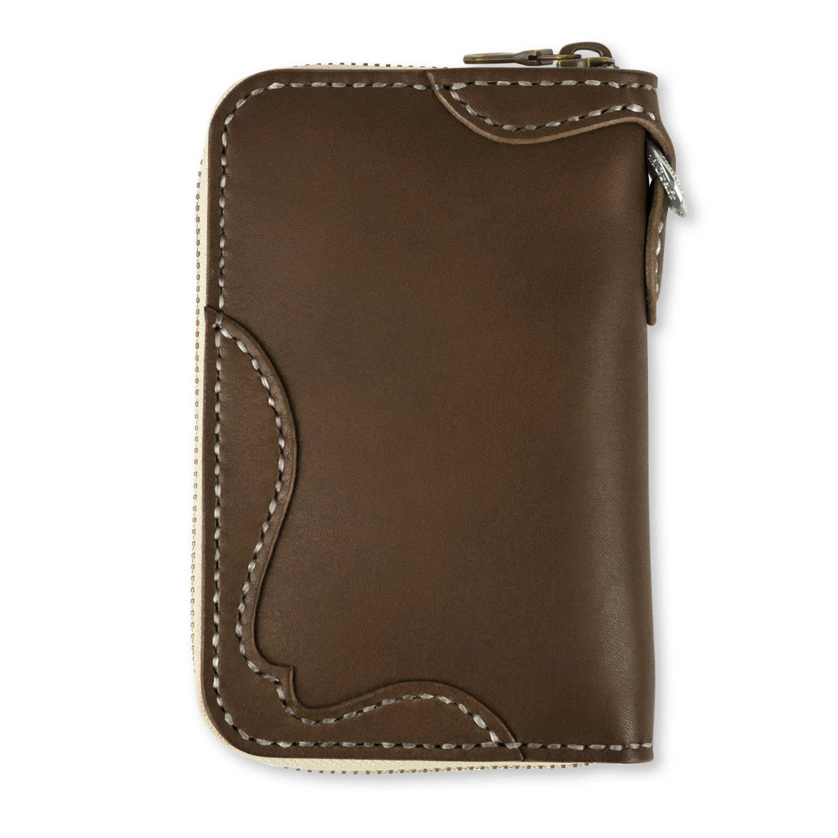 サムライクラフト ラウンドファスナー タイプ3 オイルレザー サドルレザー オーバーレイ ウォレットチェーン対応