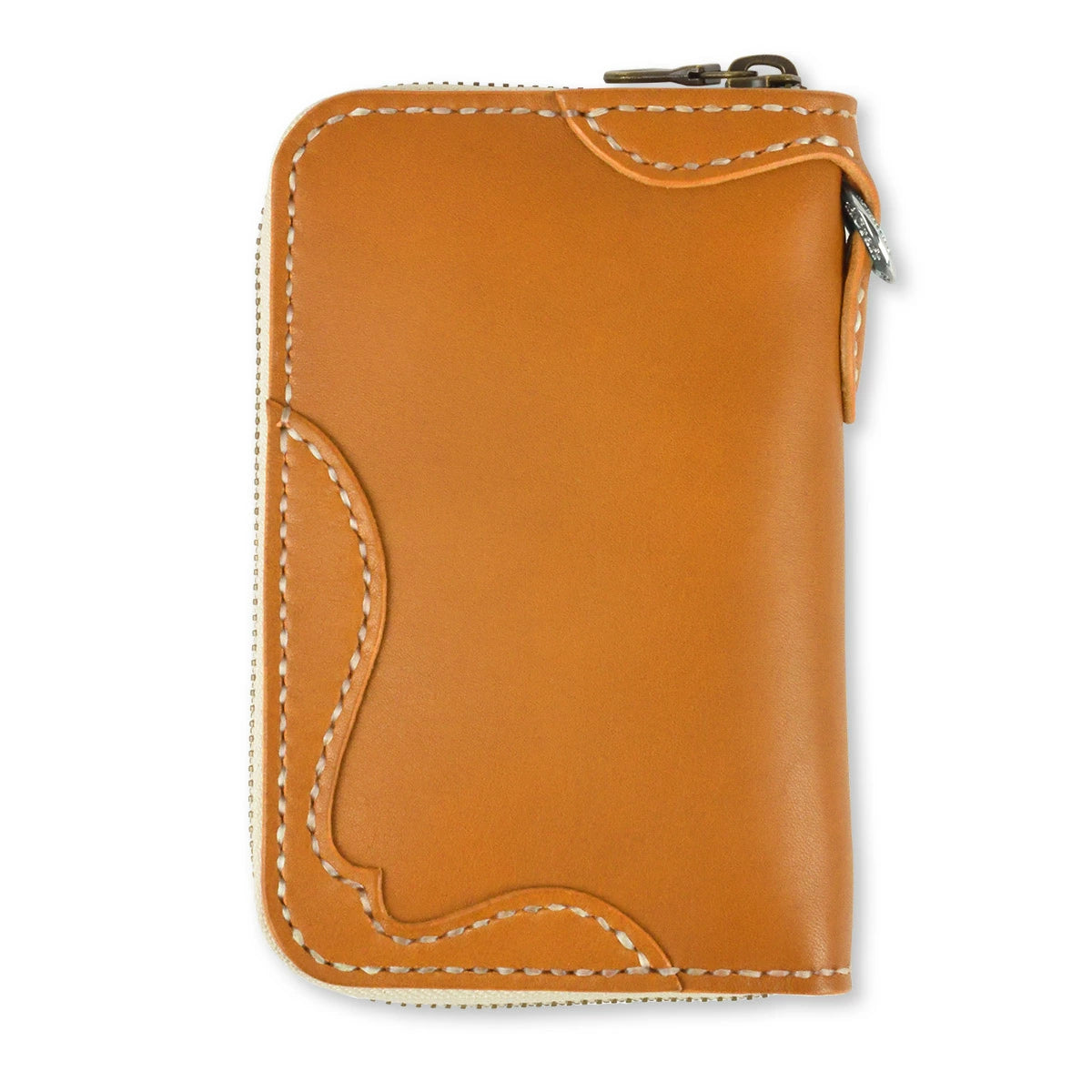 サムライクラフト ラウンドファスナー タイプ3 オイルレザー サドルレザー オーバーレイ ウォレットチェーン対応