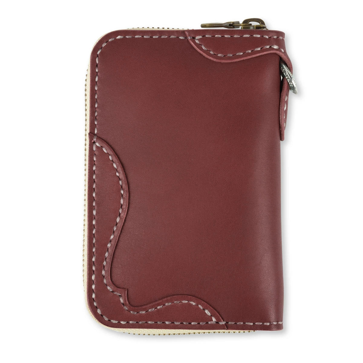 サムライクラフト ラウンドファスナー タイプ3 オイルレザー サドルレザー オーバーレイ ウォレットチェーン対応