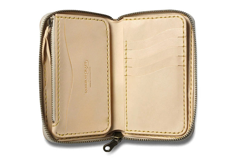 サムライクラフト ラウンドファスナー タイプ3 サドルレザー オイルレザー ウォレットチェーン対応