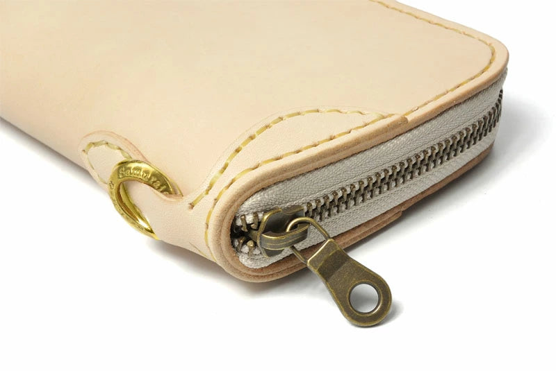 サムライクラフト ラウンドファスナー タイプ3-R サドルレザー オイルレザー ウォレットチェーン対応