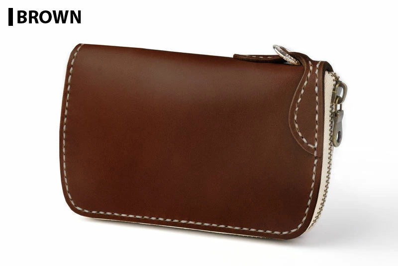 サムライクラフト ラウンドファスナー タイプ3-R サドルレザー オイルレザー ウォレットチェーン対応