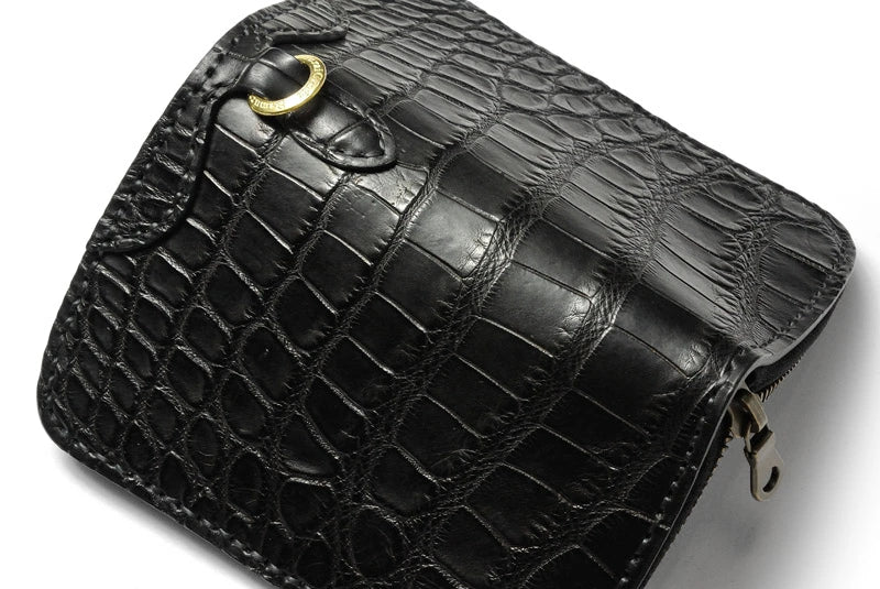 サムライクラフト ラウンドファスナー タイプ3-R クロコダイル ウォレットチェーン対応