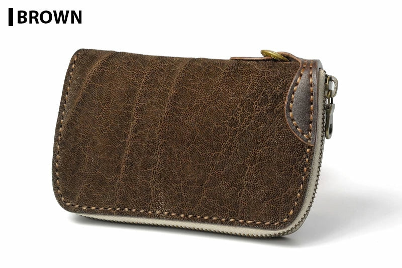 サムライクラフト ラウンドファスナー タイプ3-R エレファントレザー ウォレットチェーン対応