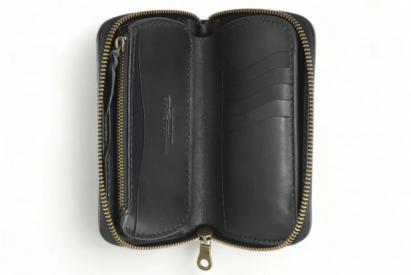 サムライクラフト ラウンドファスナー タイプ3-R クロコダイル インレイ ウォレットチェーン対応