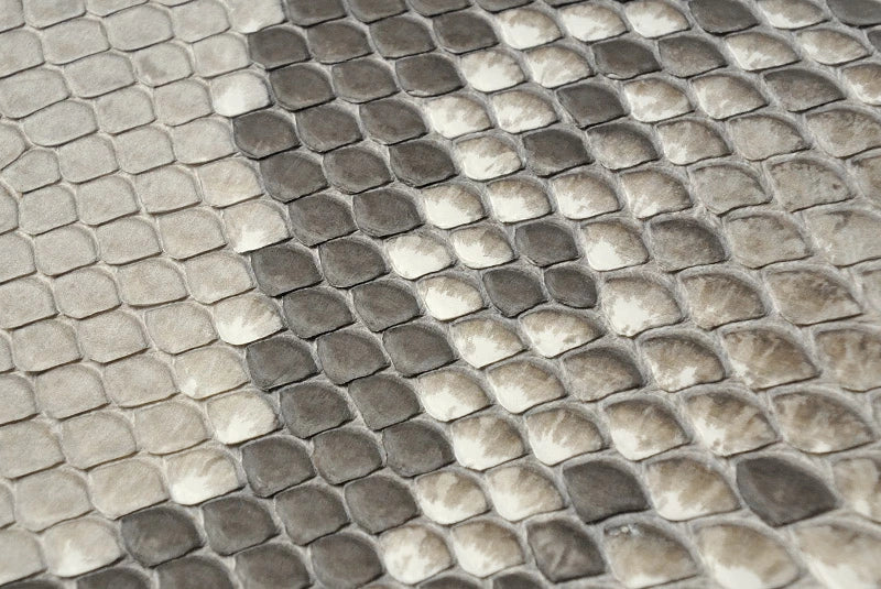 サムライクラフト ラウンドファスナー タイプ3-R ダイヤモンドパイソン フロントカット マット加工 ウォレットチェーン対応