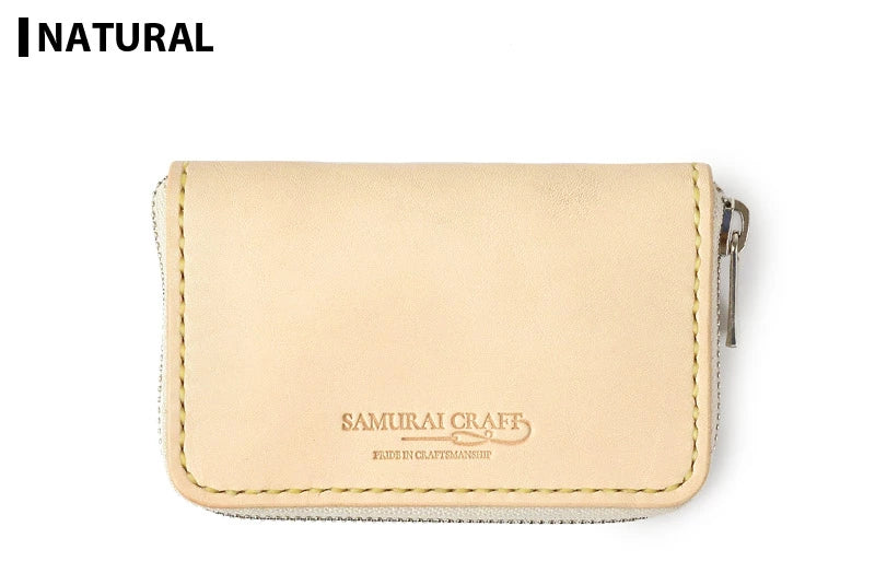 サムライクラフト ラウンドファスナーミニウォレット タイプ5 サドルレザー オイルレザー