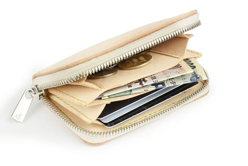 サムライクラフト ラウンドファスナーミニウォレット タイプ5 サドルレザー オイルレザー