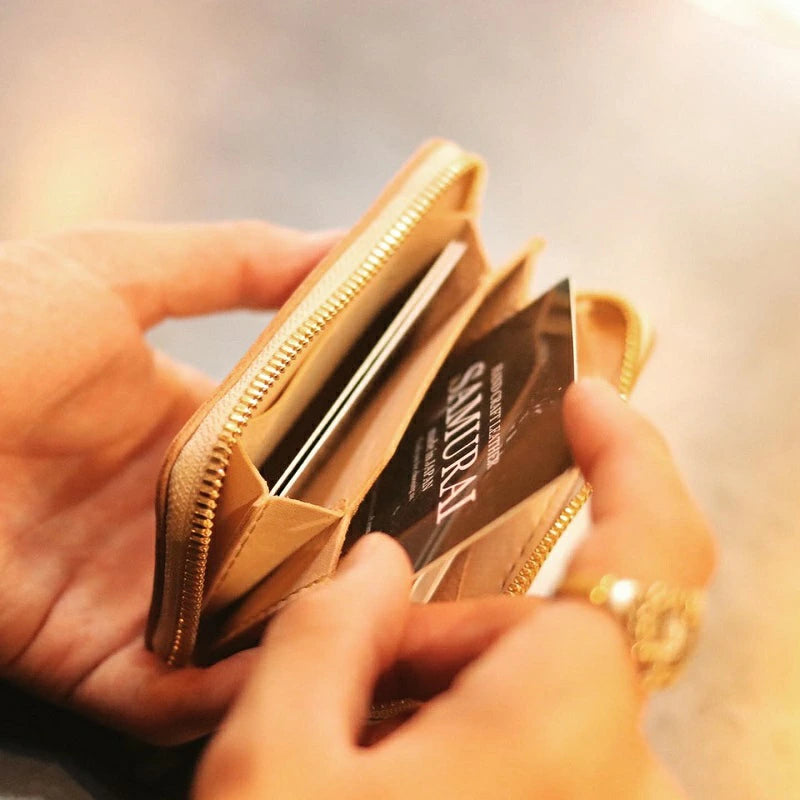 サムライクラフト ラウンドファスナー ミニウォレット タイプ5 マットパイソン ダイヤモンドパイソン