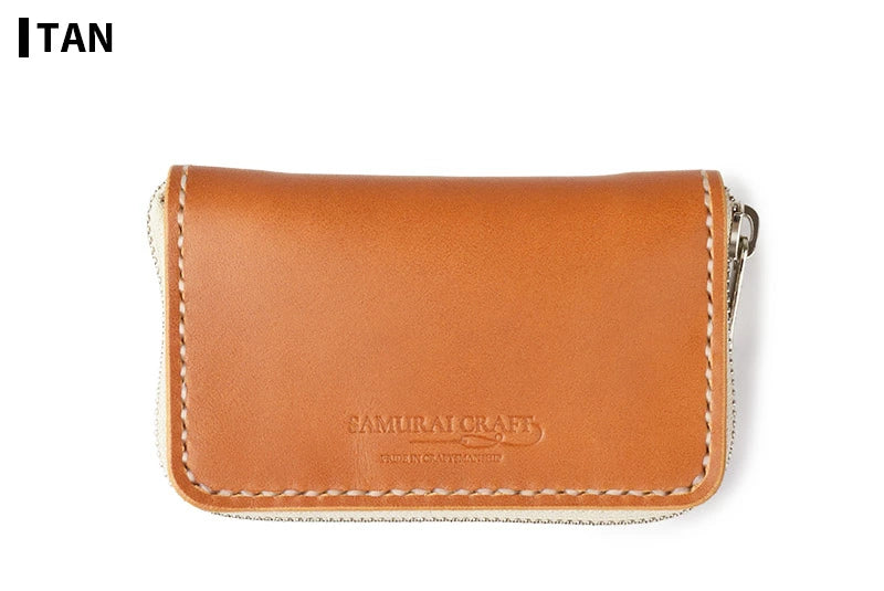 サムライクラフト ラウンドファスナーミニウォレット タイプ5 サドルレザー オイルレザー