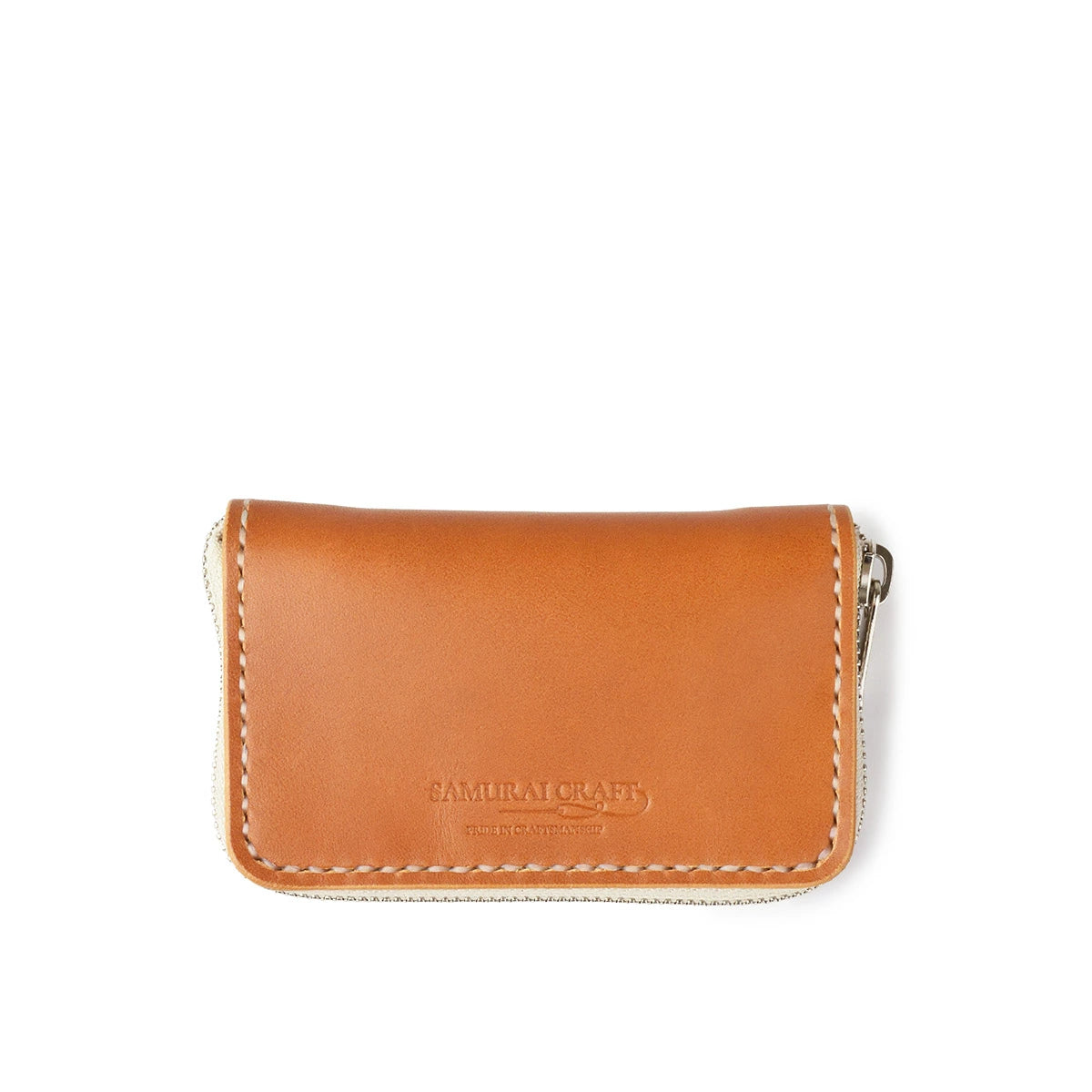 サムライクラフト ラウンドファスナーミニウォレット タイプ5 サドルレザー オイルレザー