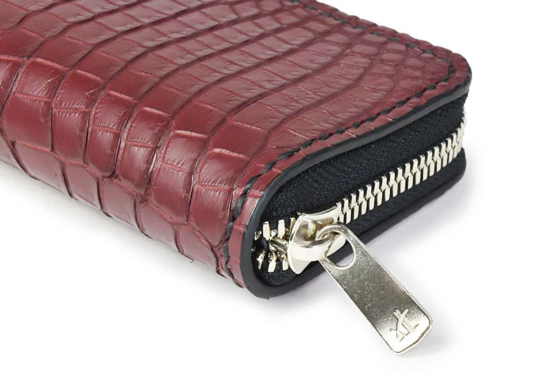 サムライクラフト ラウンドファスナー ミニウォレット タイプ5 クロコダイル スモールクロコ