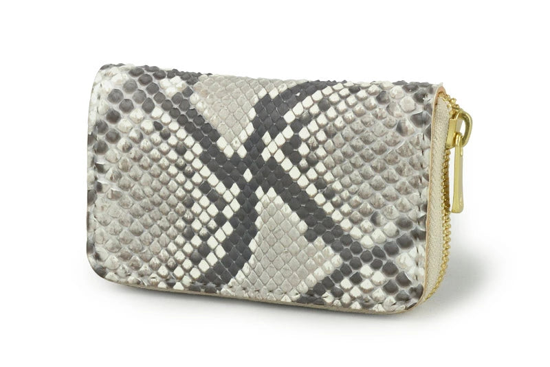 サムライクラフト ラウンドファスナー ミニウォレット タイプ5 マットパイソン ダイヤモンドパイソン