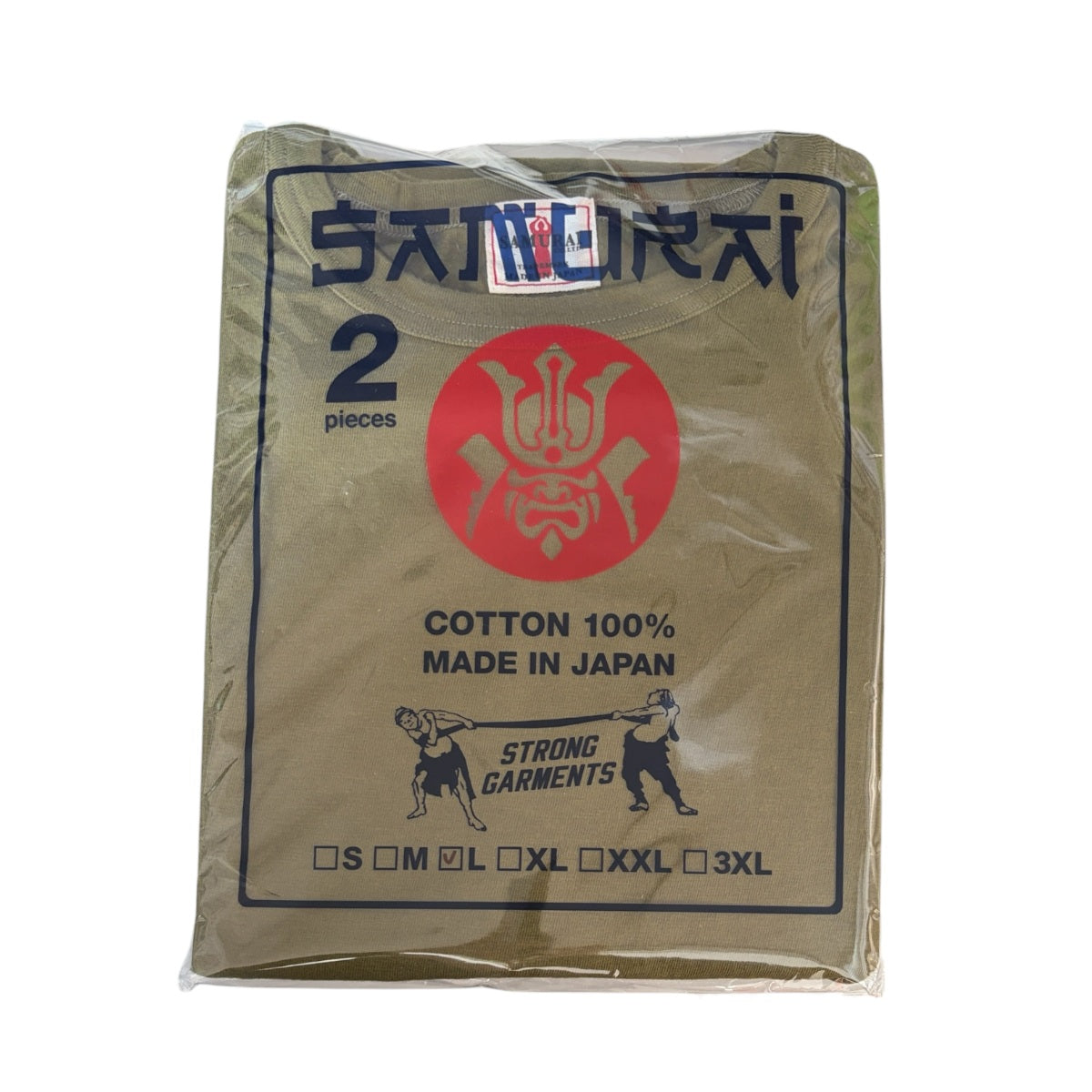 サムライジーンズ 2PST-01 無地 クルーネック 2パックTシャツ