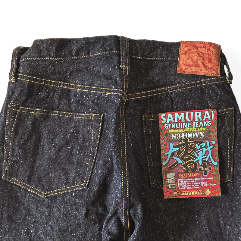 サムライジーンズ S3100VX 零+大戦モデルワイドストレート 17oz ワン