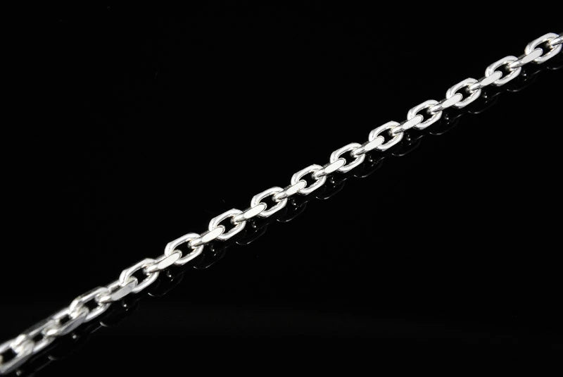 サムライクラフト 2面カットあずきチェーン シルバーチェーン 細 45cm 50cm 60cm  SV925