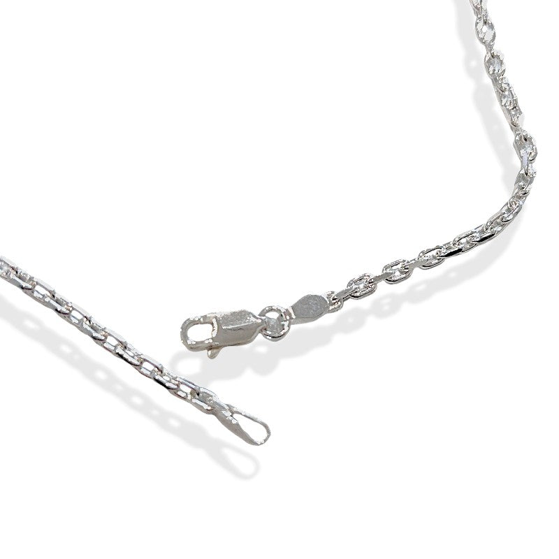 サムライクラフト 2面カットあずきチェーン シルバーチェーン 細 45cm 50cm 60cm  SV925