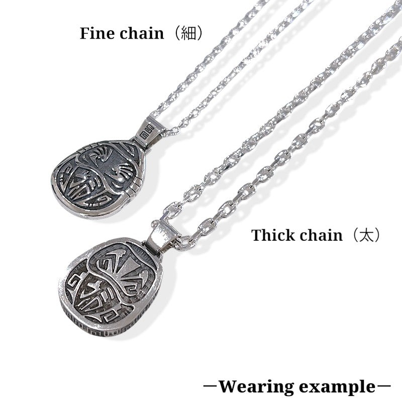 サムライクラフト 2面カットあずきチェーン シルバーチェーン 細 45cm 50cm 60cm  SV925