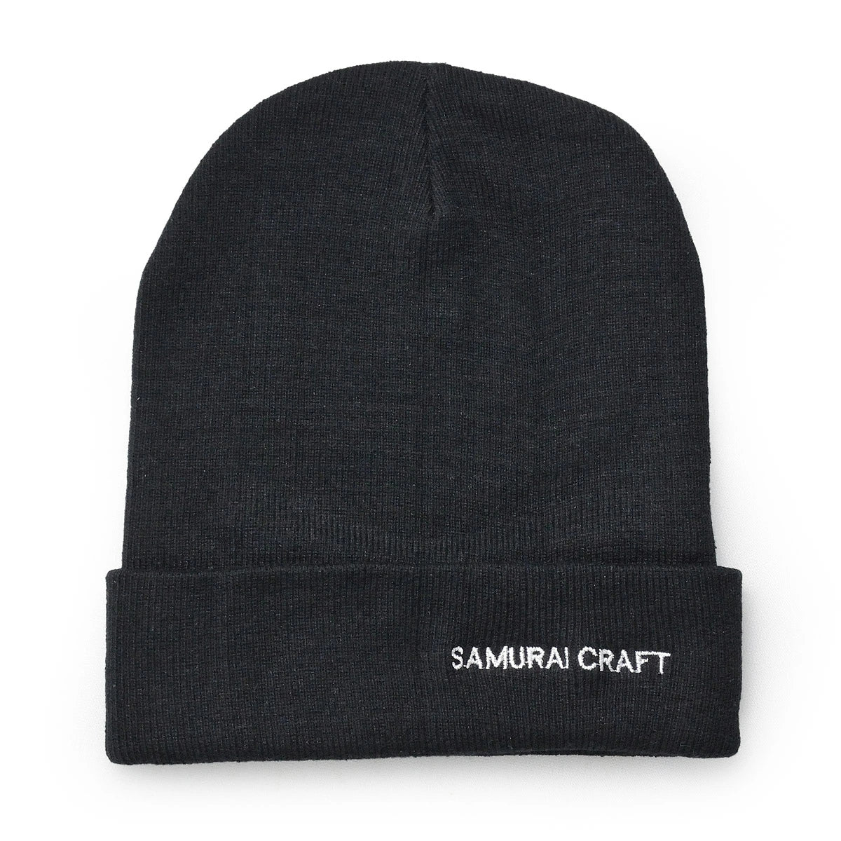 【SAMURAI CRAFT】サムライクラフト オリジナル SC ニット帽 ニットキャップ ビーニー カスタムキャップ ロゴ刺繍 キャップ ブラック グレー ネイビー 帽子 アメカジ