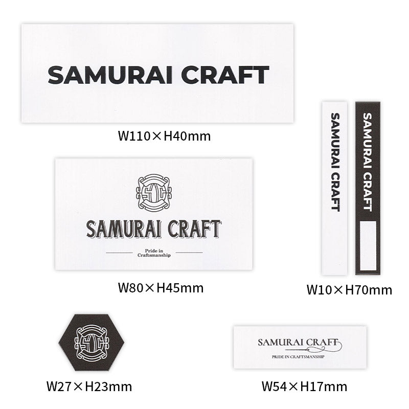 サムライクラフト マルチステッカー 001 ロゴ 防水ステッカー 屋内用