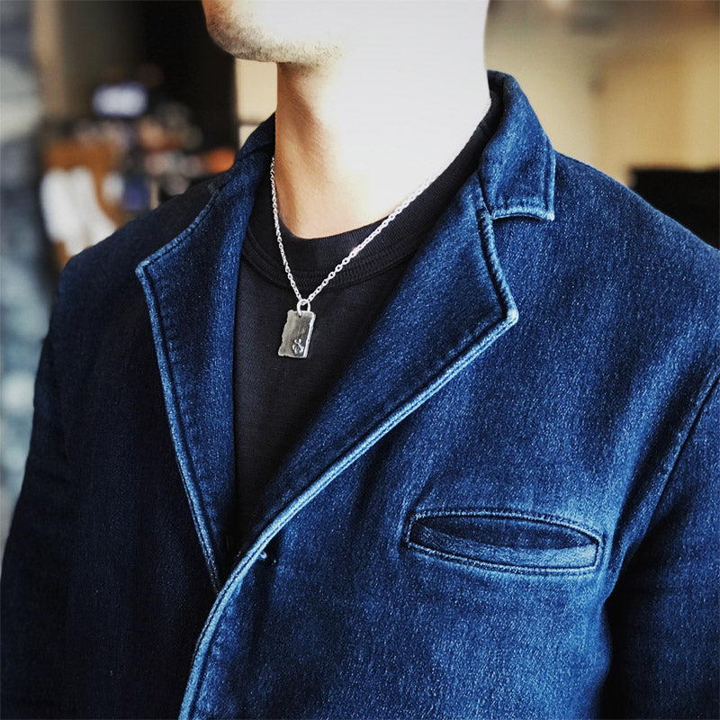 サムライクラフト ペンダントトップ プレート ロゴ刻印 SV925