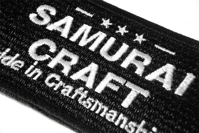 サムライクラフト ロゴ入り ワッペン アイロン 刺繍ワッペン