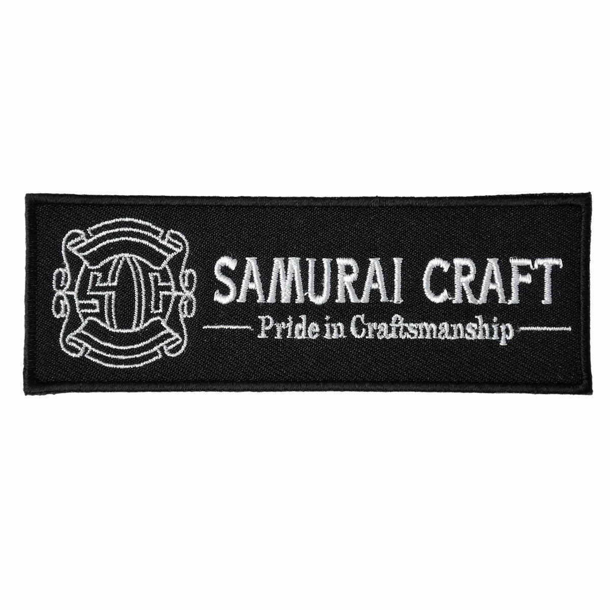 サムライクラフト ロゴ入り ワッペン 長方形 刺繍ワッペン
