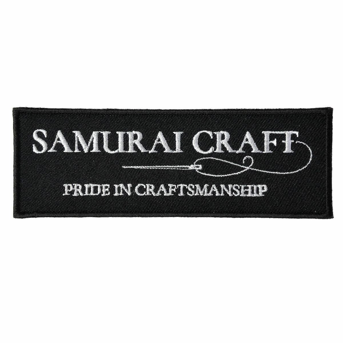 サムライクラフト ロゴ入り ワッペン 長方形 刺繍ワッペン