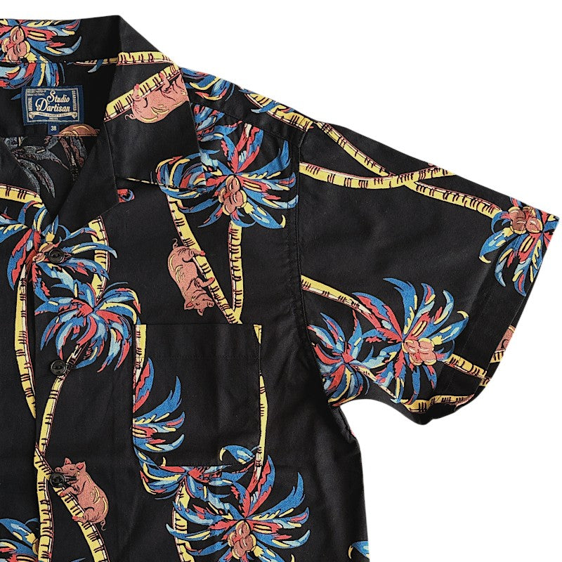 Studio D'artisan ダルチザン 5742 コットンアロハシャツ PALM CLIMBER