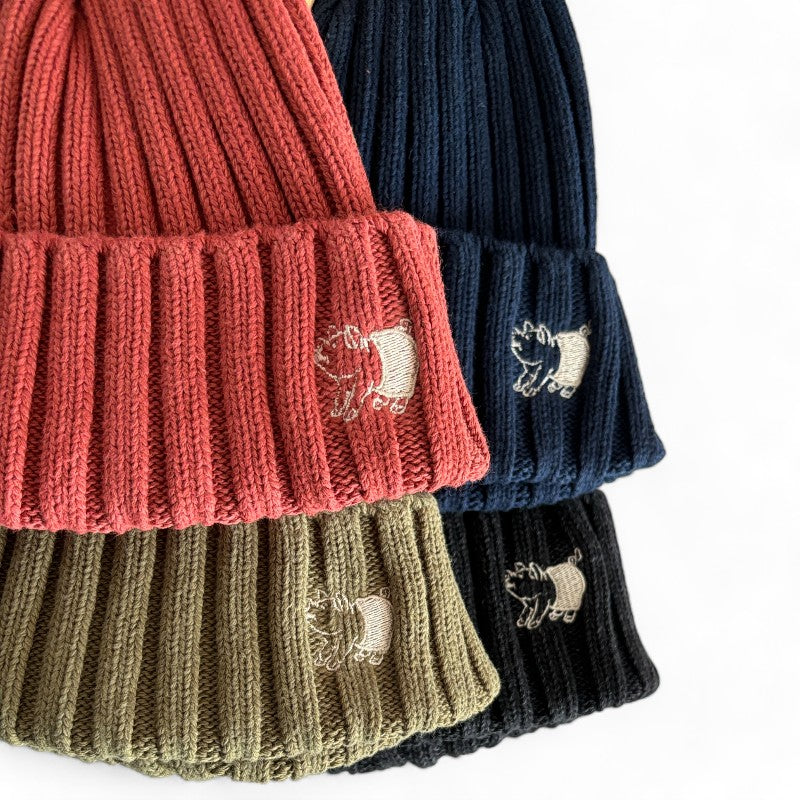 【Studio D'artisan】 ステュディオダルチザン 7557 硫化染め コットン ニットキャップ 経年変化 日本製 アメカジ