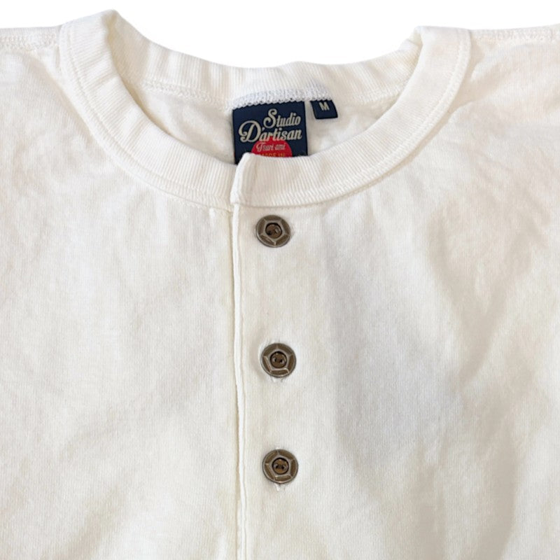 Studio D'artisan ステュディオダルチザン 8213 吊り編み ヘンリーネック パックTシャツ